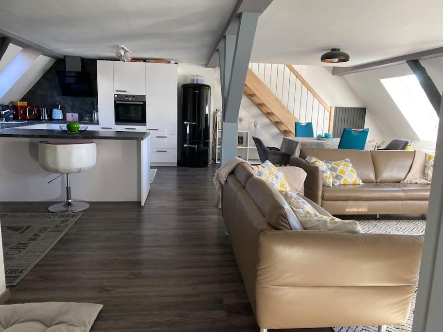 Loft Wohnung Mit Toller Aussicht Messstetten Eksteriør bilde